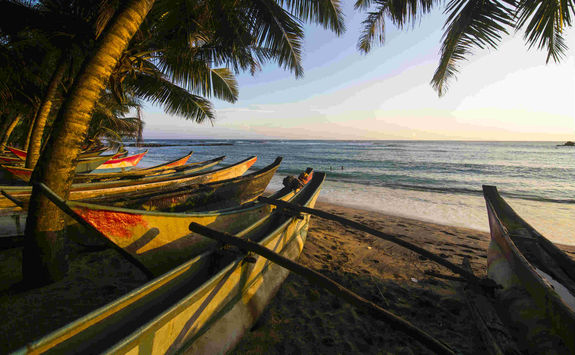 Sunset at Mirissa beach