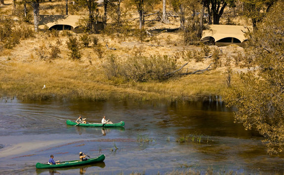 Canoeing on the spillway