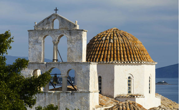 Royalty free church in Spetses