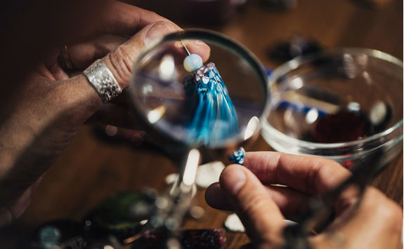 jewelry handmade in workshop
