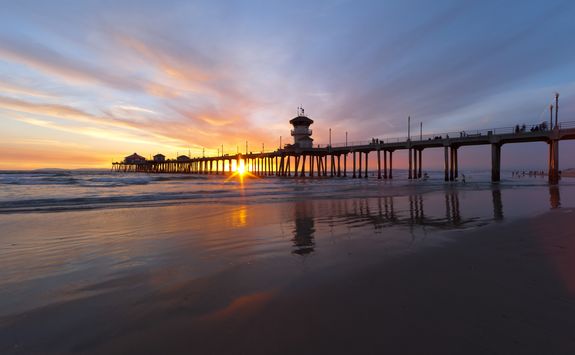 huntington beach sunset