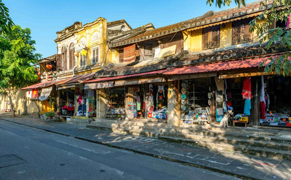 Shopping street in Hoi An old town