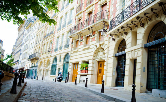 Place Dauphine on Ile de la Cite in Paris