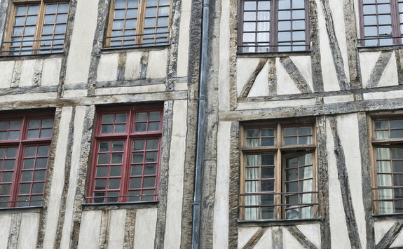Half wood houses in the Marais