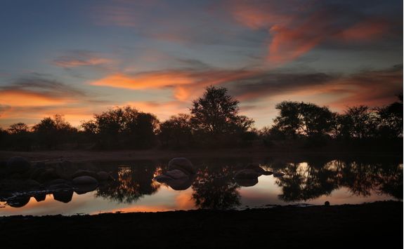 River with sunset