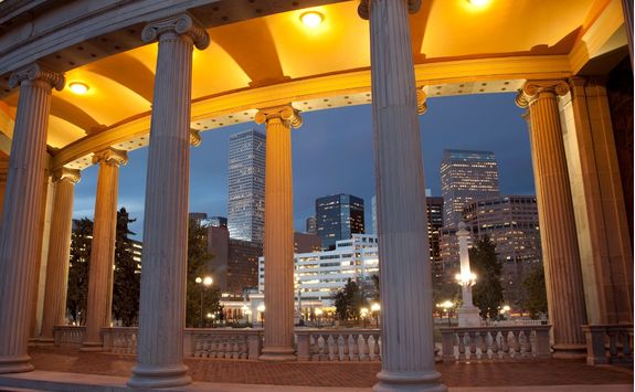 Nighttime in downtown