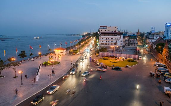 cityscape of phnom penh