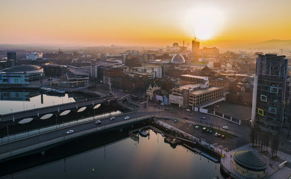 Sunset in Belfast