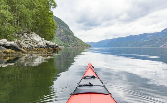 Kayaking a Fjord