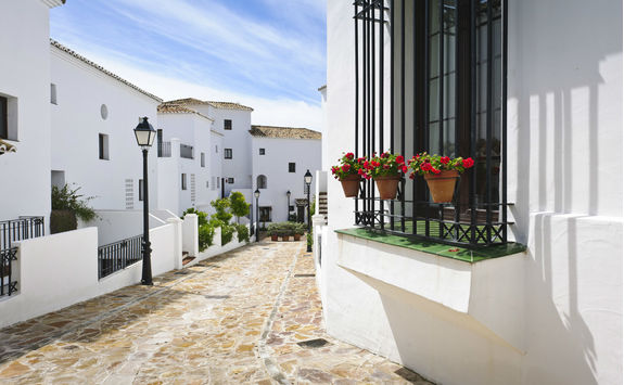 Typical street in a pueblos blancos