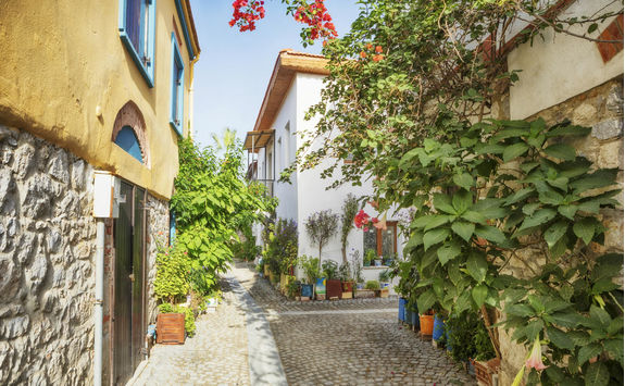 Colourful street in Izmir