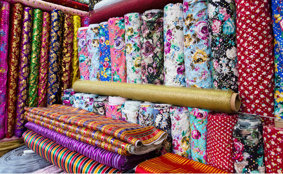 Fabrics' shop at Kemeralti Bazaar