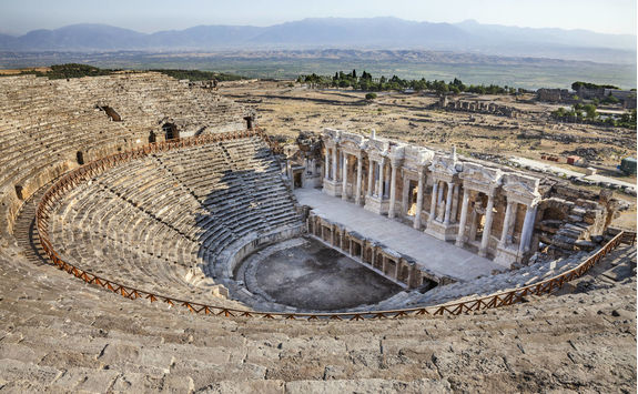 Roman amphitheatre in the ancient city of Hierapolis
