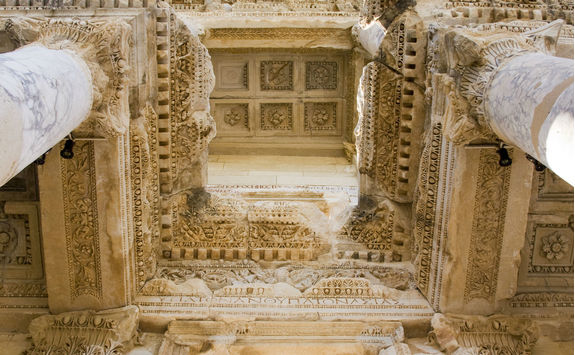 Details at Celsus Library in Ephesus