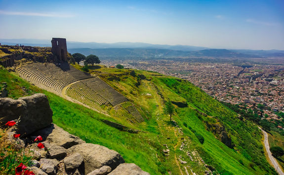 Ancient Pergamon on top of Kale Hill