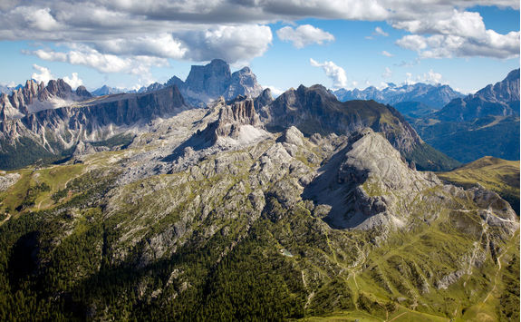 Panoramic view from Rifugio Lagazuoi