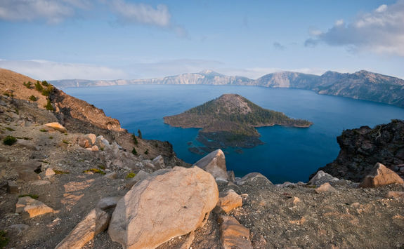 Top view of Crater Lake