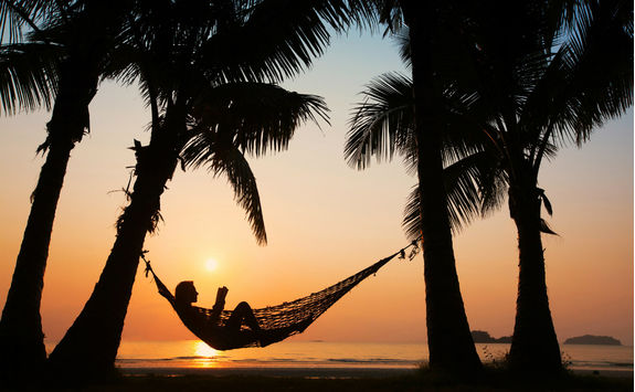 Reading in a Hammock