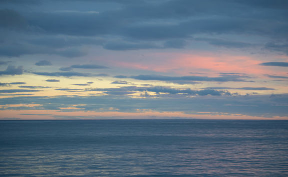 Colourful sunset from South Georgia Island