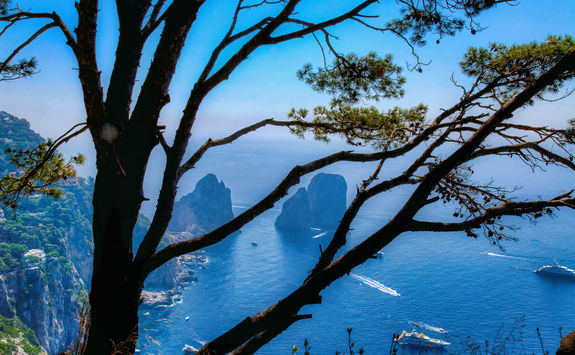 aerial view capri