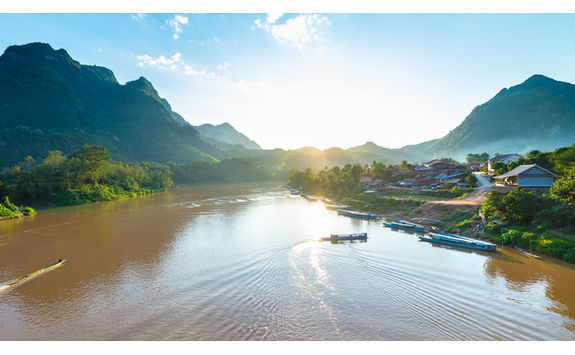 along the nam ou river