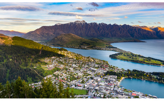 Queenstown landscape on hike