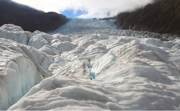 walking on franz josef glacier