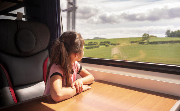 girl on a train