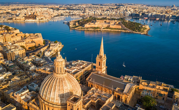 valletta malta aerial