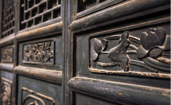 detail of a wooden door Great Mosque