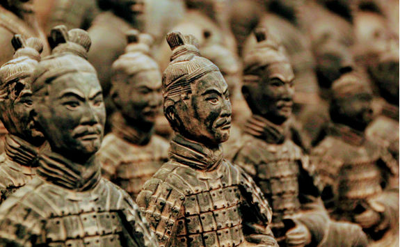 detail of the Terracotta army