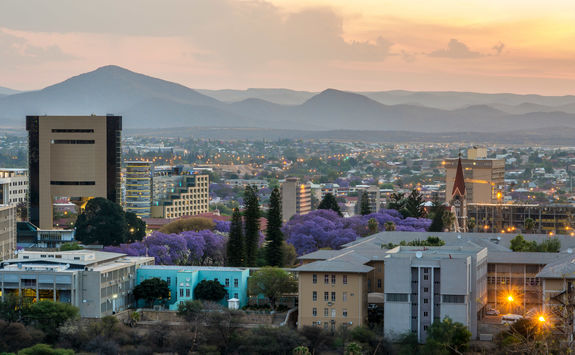 skyline of windhoek city