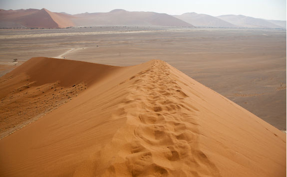 view from sand dune 45 namibia