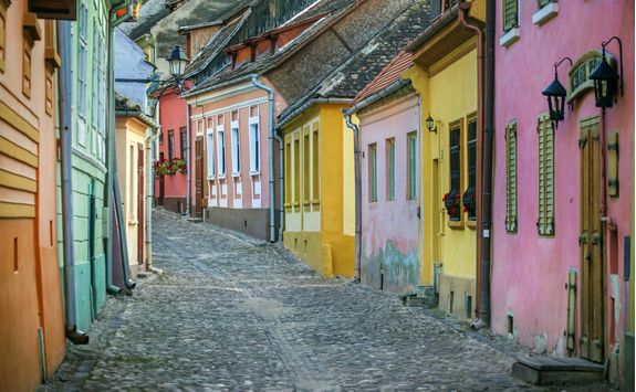 street in sighisoara