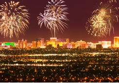 Fireworks over Las Vegas