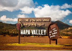 Napa Valley welcome sign