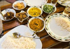 Curry dishes, Sri Lanka