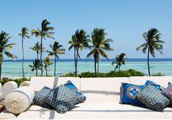 Matemwe Beach Retreat outside sofa