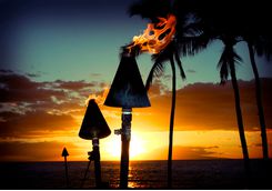 Tiki torches