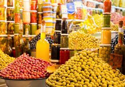 Olives at Marrakech market