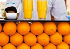 Marrakech market orange juice