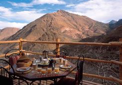 Kasbah du Toubkal breakfast balcony