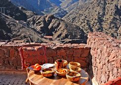 Azzaden Trekking Lodge breakfast at balcony