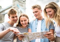 map at the tower bridge