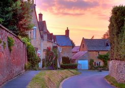 Chipping Camden at Sunset