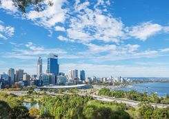 View to Perth city