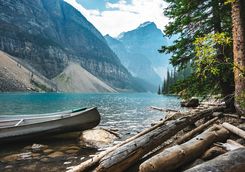 Boat on Lake Moraine
