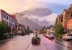 Street in downtown Banff