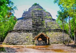 coba ruins in the jungle