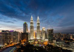 Kuala Lumpur at night